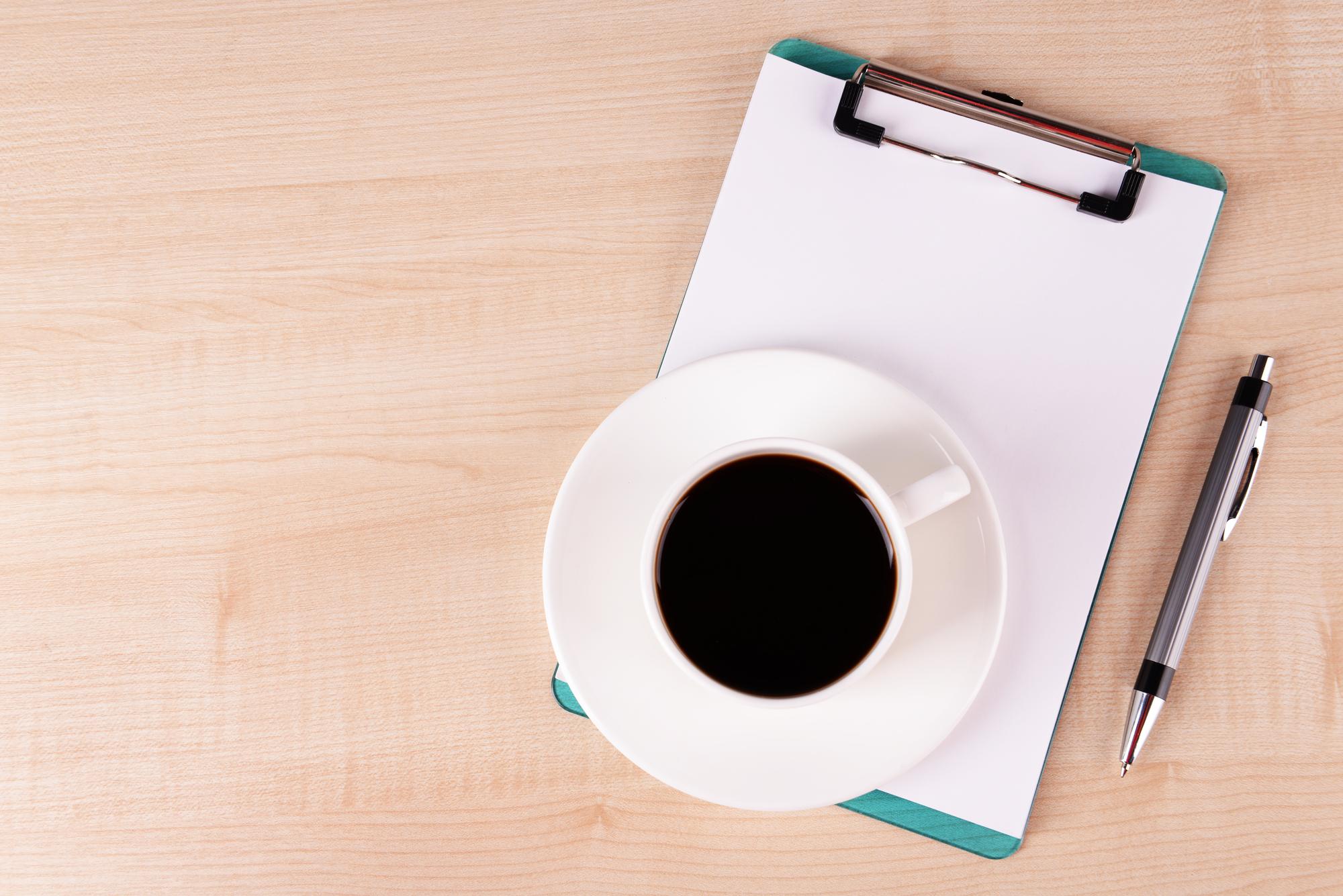 consultation notes on wooden table